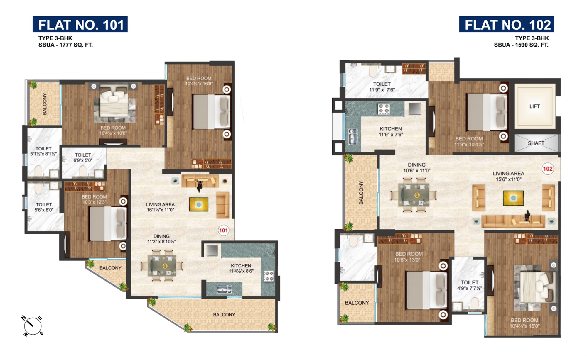 Unit plans 101, 102